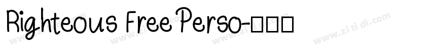 Righteous Free Perso字体转换